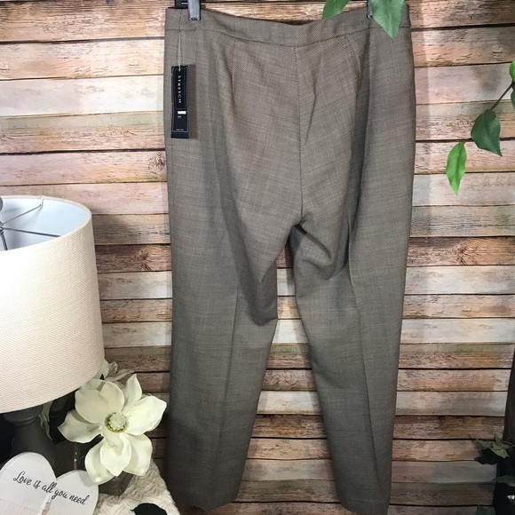 Jones New York stretch brown slacks NWT size 12P - Picture 7 of 8